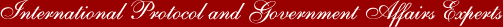 International Protocol & Government Affairs